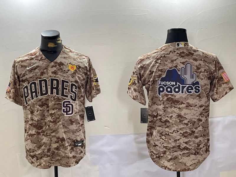 Men San Diego Padres Blank Camo Fashion 2024 Nike MLB Jersey style 8